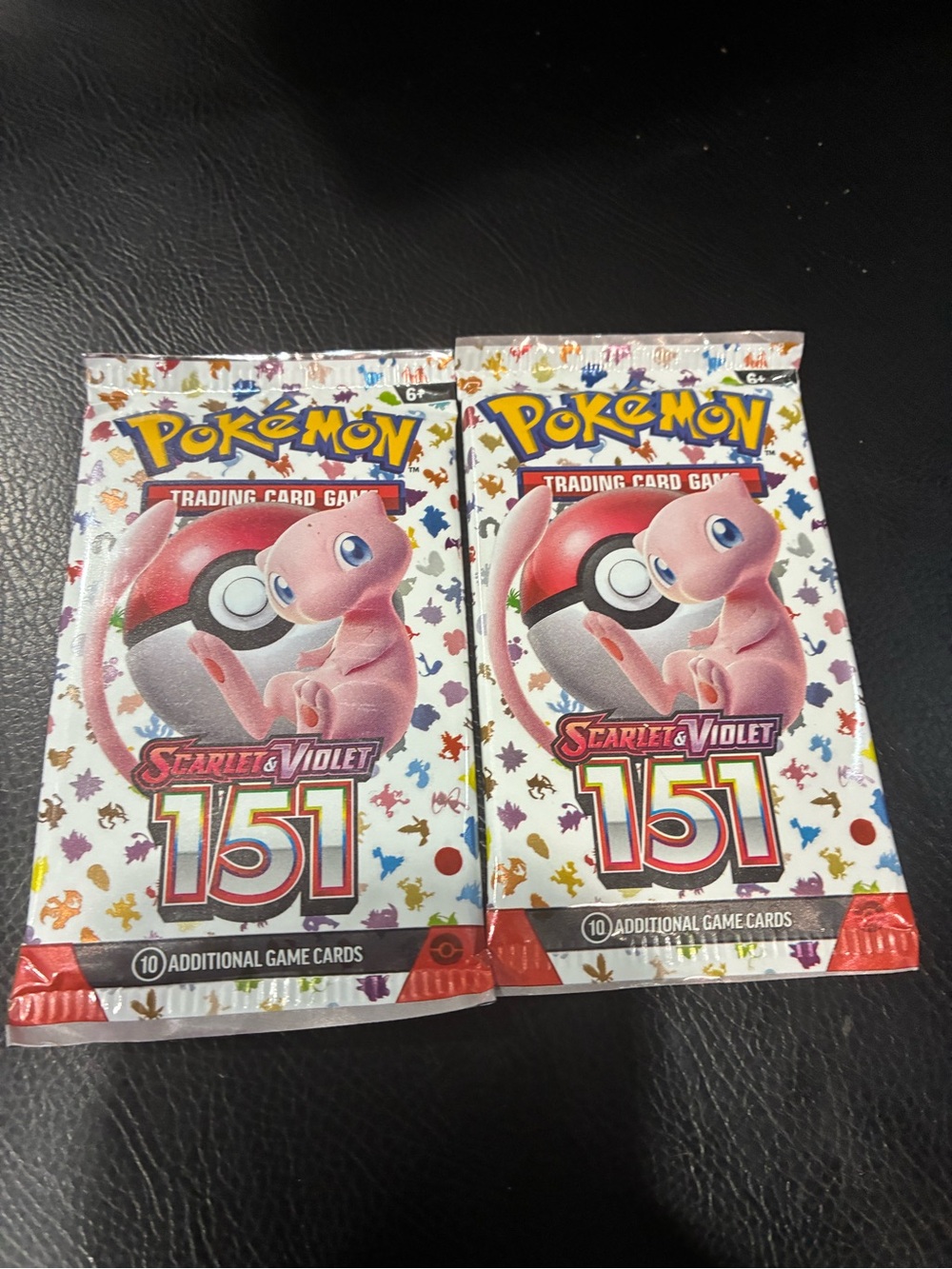 2x Scarlet & Violet 151 Mew Trading Card Game Booster Pack - Pink